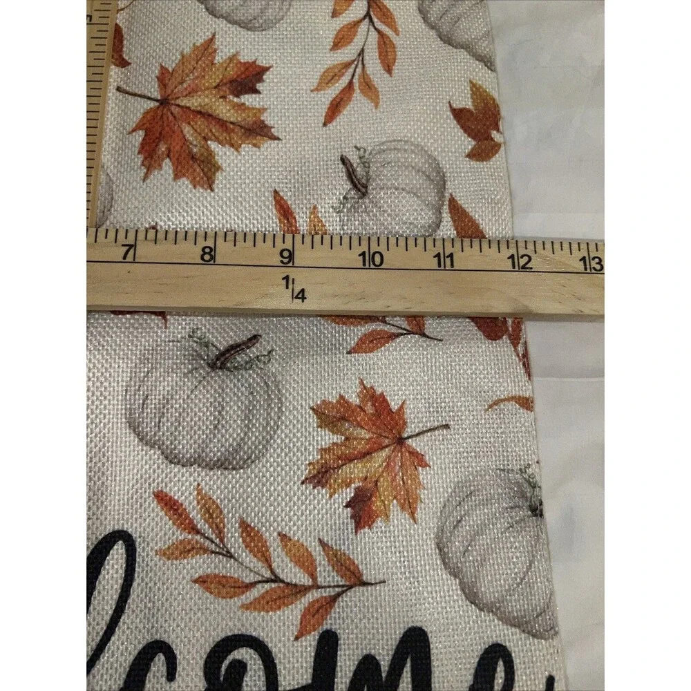Welcome Pumpkin Fall Garden Flag Double-Sided Decorative Yard Flag 12“×18”